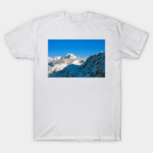 Mont Blanc from Les Arcs French Alps France T-Shirt